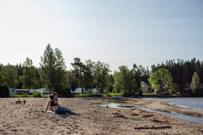 Badstranden vid Sandaholm